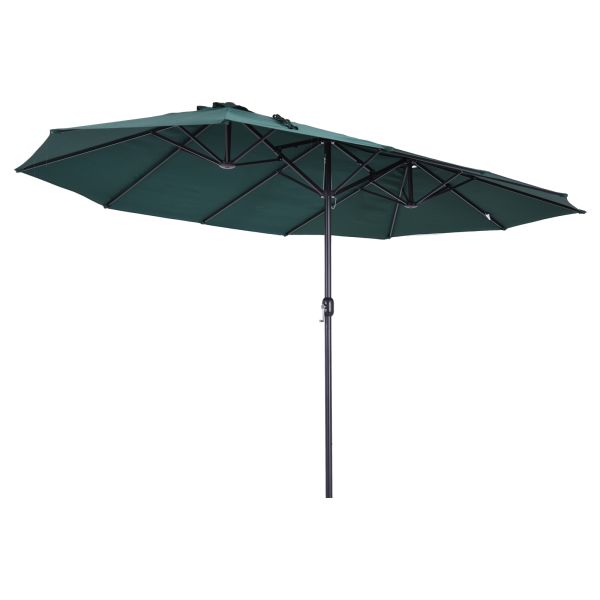 Doppelsonnenschirm mit Schirmständer Gartenschirm 460x270cm