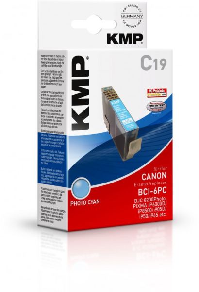 KMP C19 Tintenpatrone ersetzt Canon BCI6PC (4709A002)
