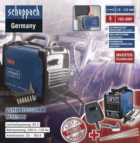 Scheppach Inverter-Schweissgerät WSE900