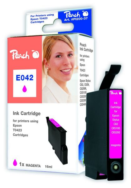 Peach Tintenpatrone magenta kompatibel zu Epson T0423