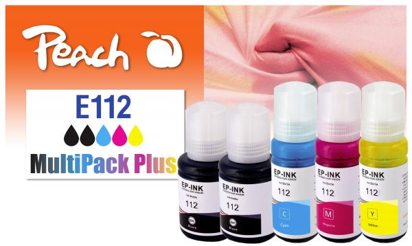 Peach Spar Pack Plus Tintenpatronen, ersetzt Epson No. 112