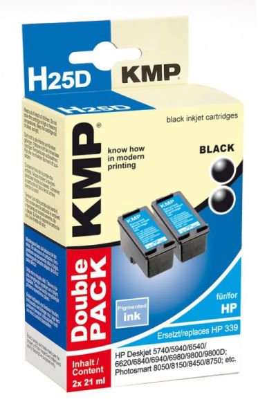 KMP H25D Tintenpatrone ersetzt HP 339 (C8767EE)