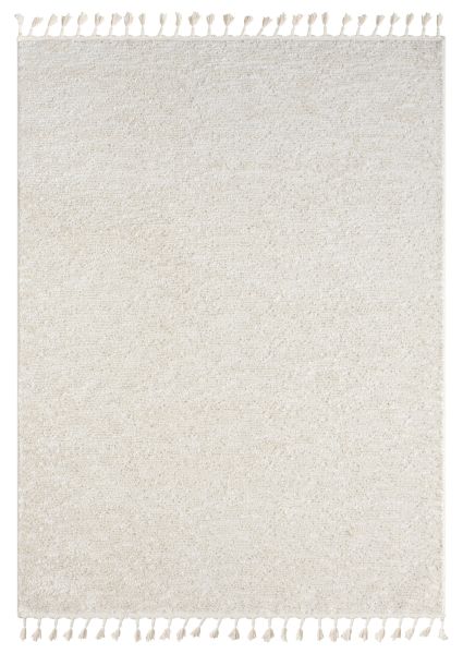 Teppich Moroccan Retreat, 190 cm x 240 cm, Farbe weiß, rechteckig, Florhöhe 19mm