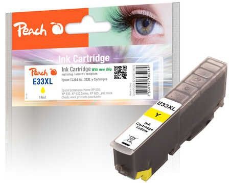 Peach Tintenpatrone XL gelb kompatibel zu Epson No. 33XL, T3364