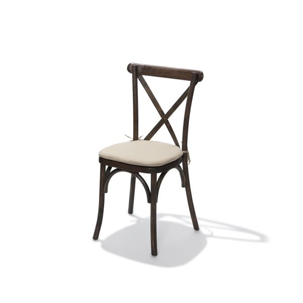 VEBA Sitzkissen Gepolstertes ecru für Crossback (bar)stuhl, 46x45x2cm (BxTxH), 50100CSHN