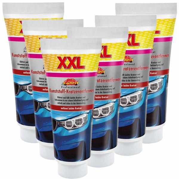 Carfit Professional XXL-Kunststoff-Kratzerentferner 240 ml - 6er-Set