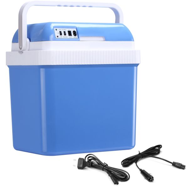 Outsunny 24L Auto-Kühlschrank Kühlbox tragbar für Camping Blau