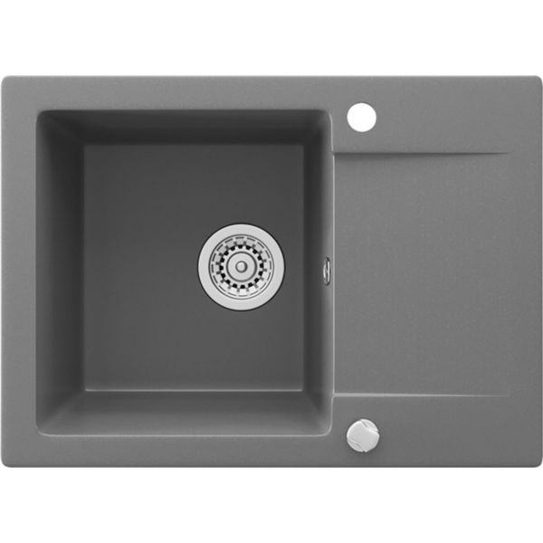 Bergstroem Spüle Küchenspüle Einbauspüle Spülbecken Granit Grau 577x418mm