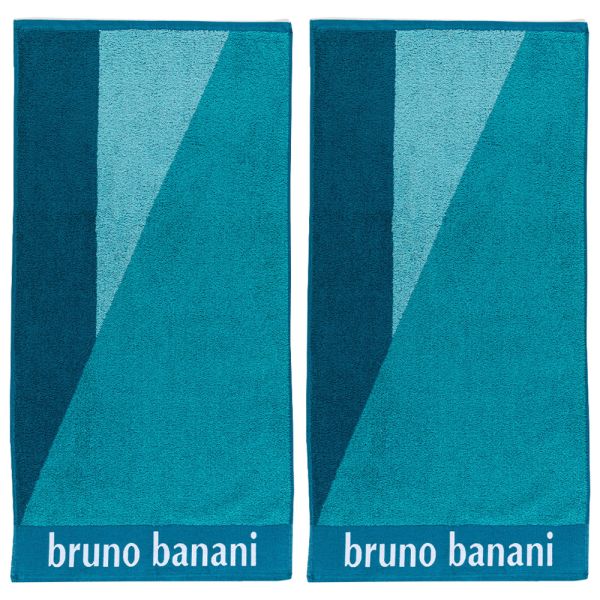 Bruno Banani Handtuch, Peacock Blue/Smaragd - 2er-Set