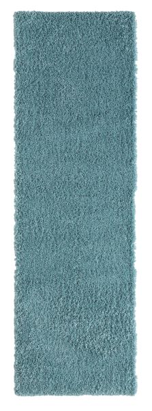 Teppich Elodie, 80cm x 300cm, Farbe Hellblau, rechteckig, Florhöhe 37mm