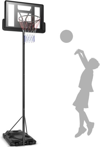 COSTWAY Basketballständer 260-305 cm höhenverstellbar