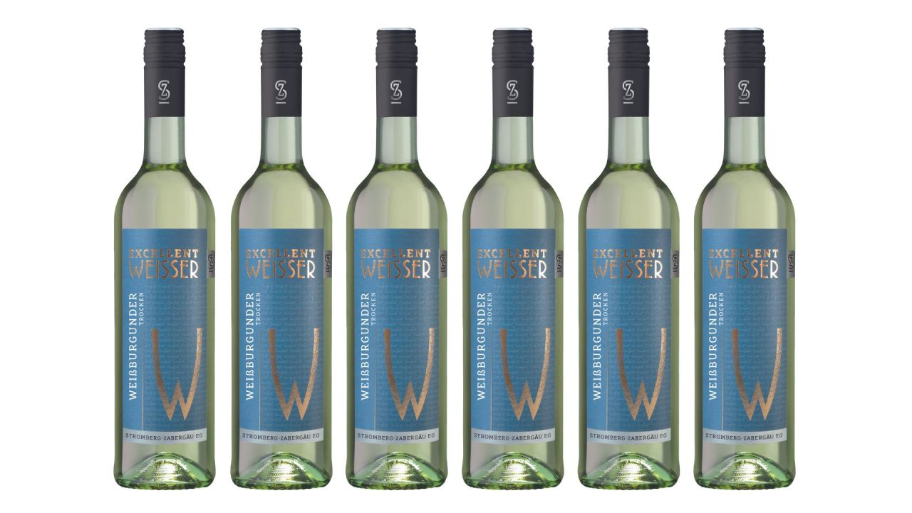 Weisser Weißburgunder Qualitätswein Trocken 0,75L Württembergische WZG Norma24 DE