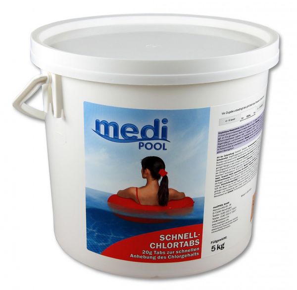 mediPOOL Schnell-Chlor-Tabs, 5kg