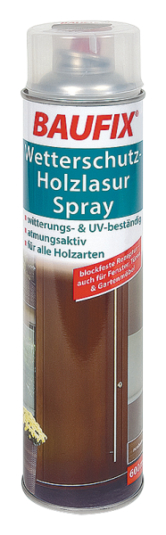 Baufix Wetterschutz-Holzlasur Spray, kiefer 6er Set