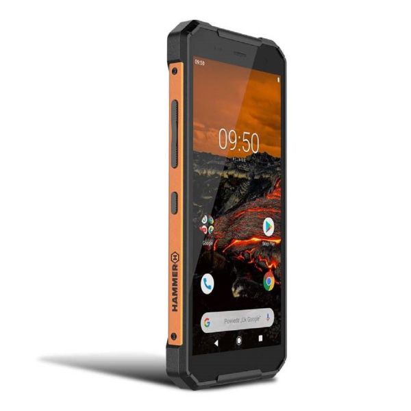 Hammer Explorer Orange Smartphone 5.72", Dual Sim, 5000mAh, Wasserdicht IP69 Schwarz-Orange