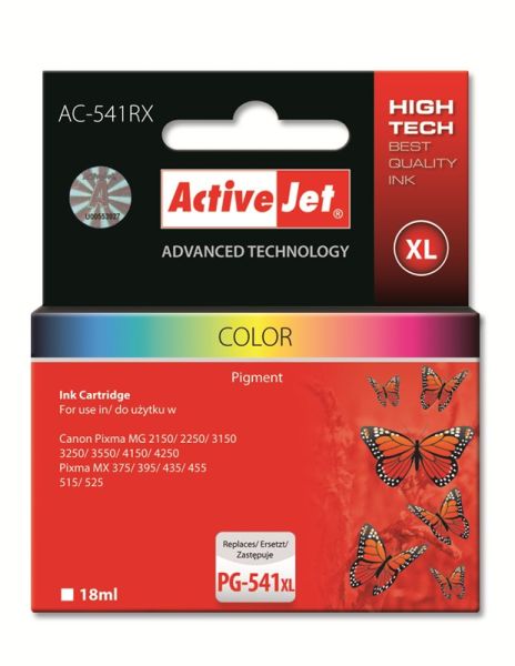 TIN ACTIVEJET AC-541RX Refill f. Canon CL-541XL  Color   18ml