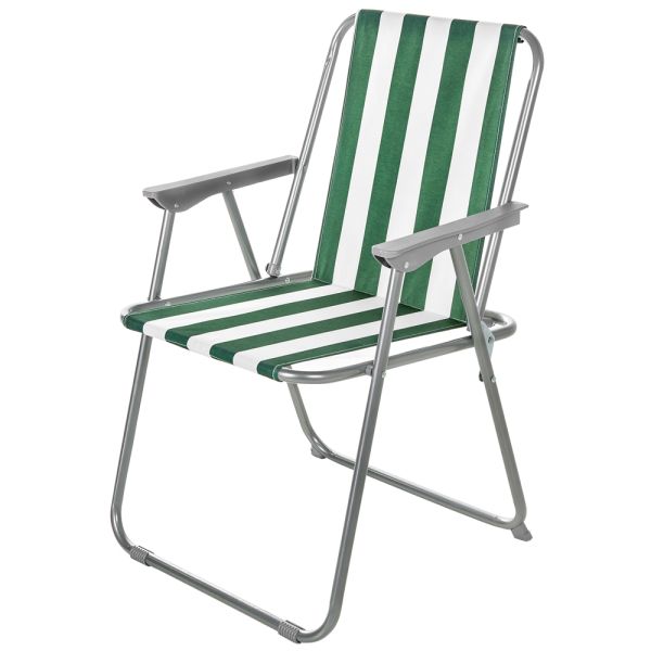 Solax-Sunshine Garten- und Camping Stuhl, Grün/Weiß