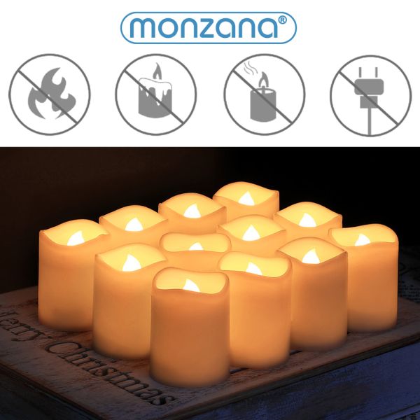 Deuba LED Kerzen 12tlg mit Fernbedienung inkl Batterien