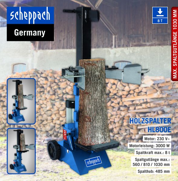 DETAIL Scheppach Holzspalter HL800e