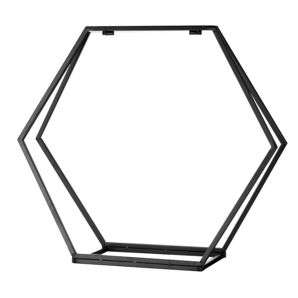 MW Kaminholz Metallregal - Hexagon