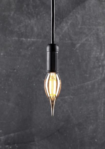 I-Glow Leuchtmittel Filament Gold - Kerze Tip, E14, 4W