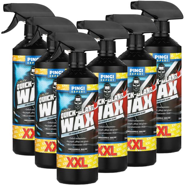 XXL Pingi Expert Quick Glanz Wax - 6er-Set