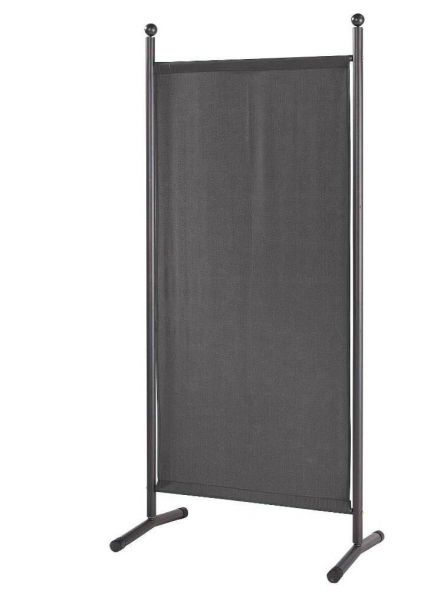 Grasekamp Stellwand 85 x 180 cm - Grau - Paravent Raumteiler Trennwand Sichtschutz
