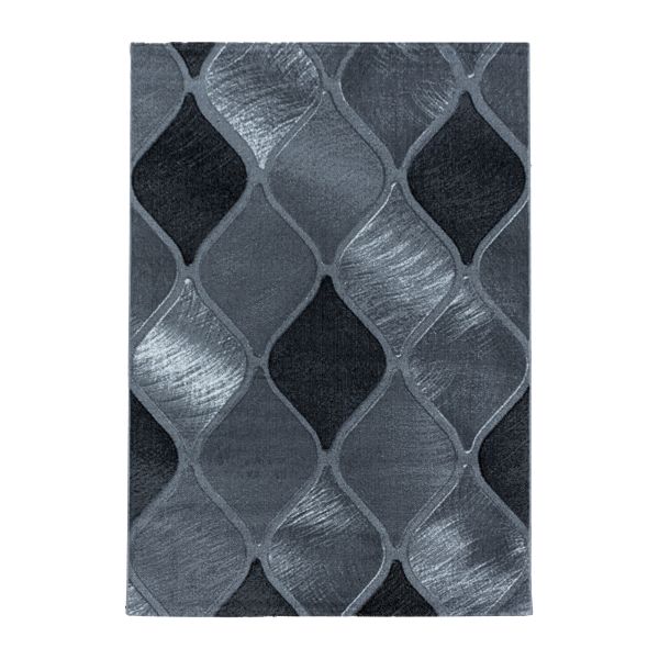 Ayyildiz Teppich, COSTA 3530, BLACK, 80 x 150 cm