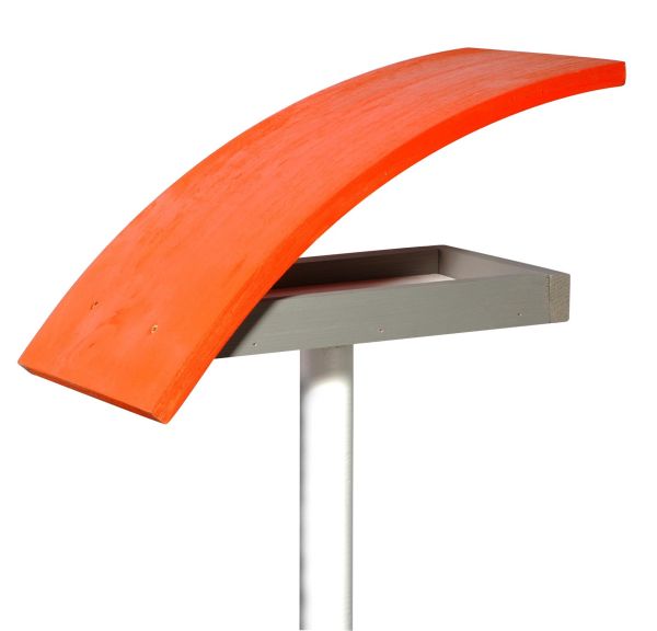 Luxus-Vogelhaus "New Wave" mit Ständer, weiß-orange 31002e