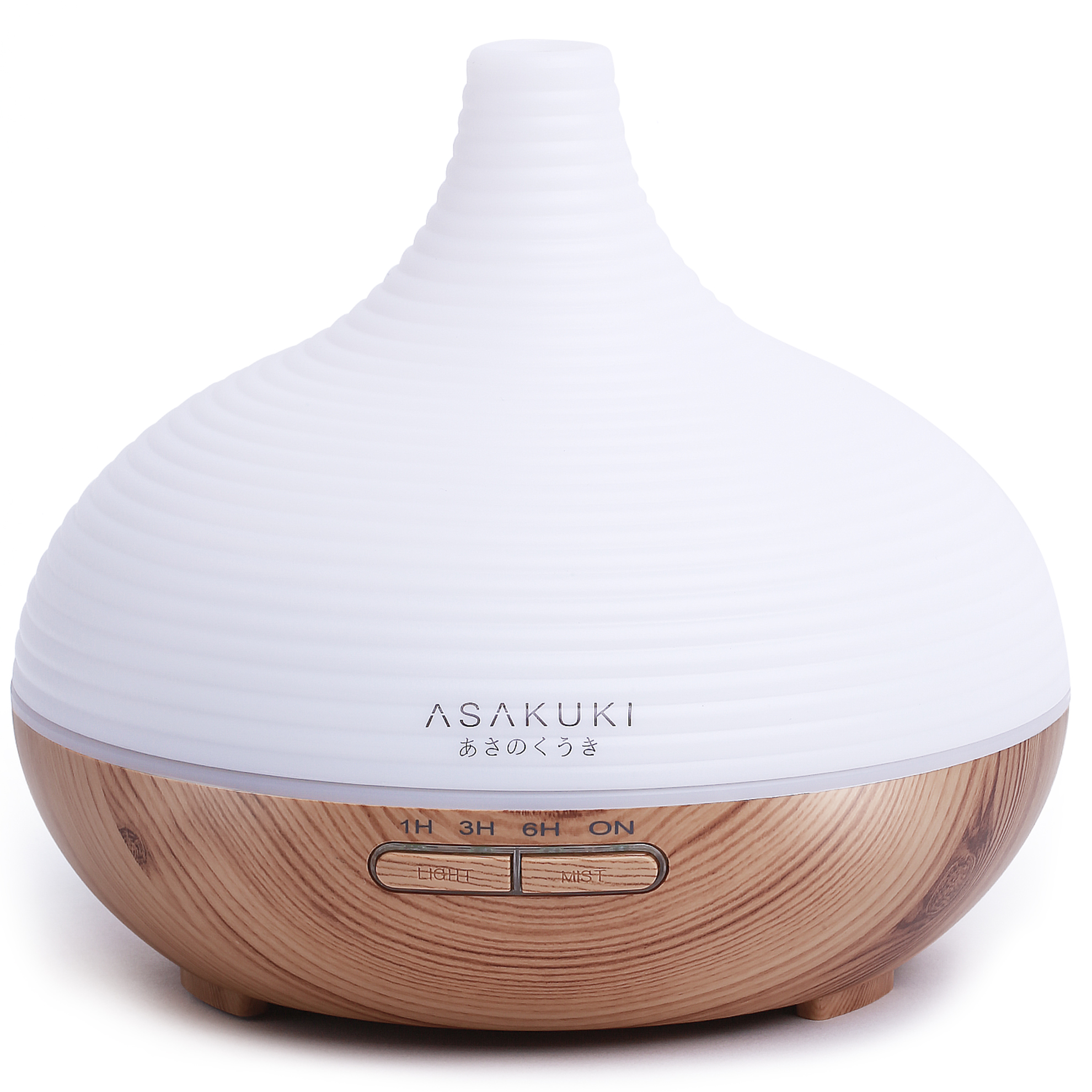 ASAKUKI 300ml Aroma Diffuser für Duftöle, Premium Ultraschall  Luftbefeuchter Aromatherapie Öle Diffusor mit 7-farbigem LED-Licht