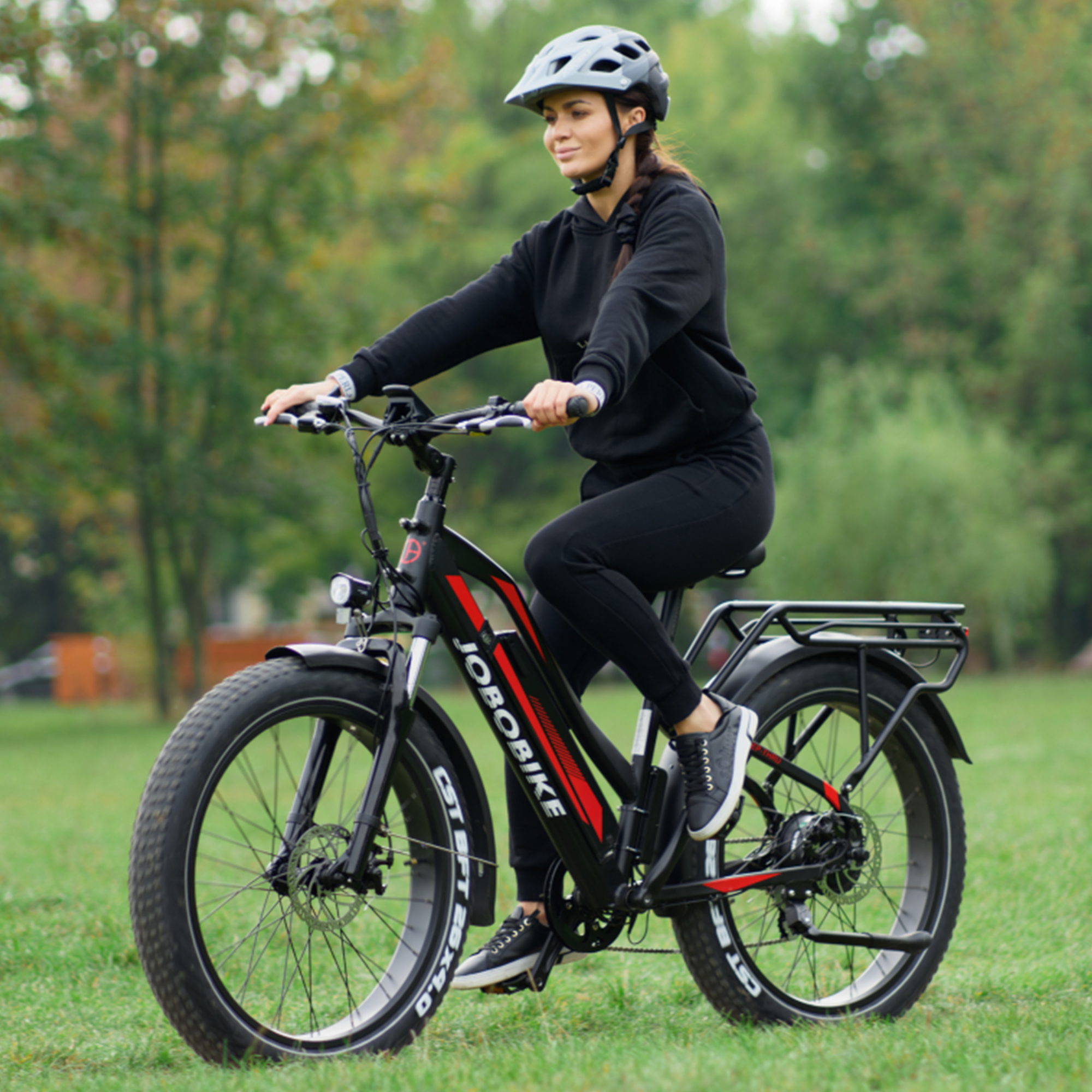 JOBOBIKE E-Bike Robin Frau 26 Zoll Fat-Reifen Elektrofahrrad 7