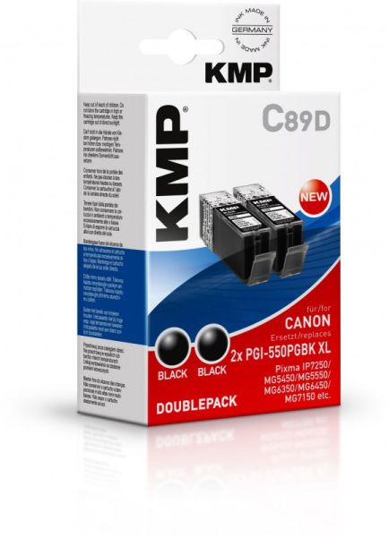 KMP C89D Tintenpatrone ersetzt Canon PGI550PGBKXL (6431B001)