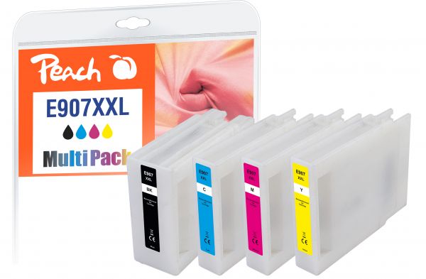 Peach Spar Pack Tintenpatronen ersetzt Epson No. 907XXL