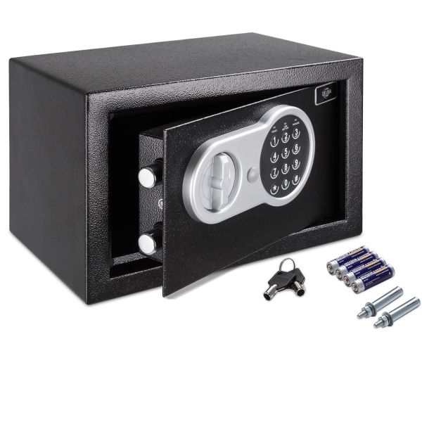 Deuba® Tresor - Safe elektrisch klein 31 x 20 x 20cm schwarz
