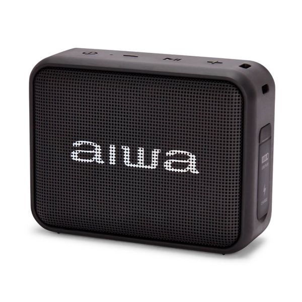 Aiwa BS-200BK schwarz Bluetooth Lautsprecher TWS FM Radio IPX6 Bassbox 6W RMS