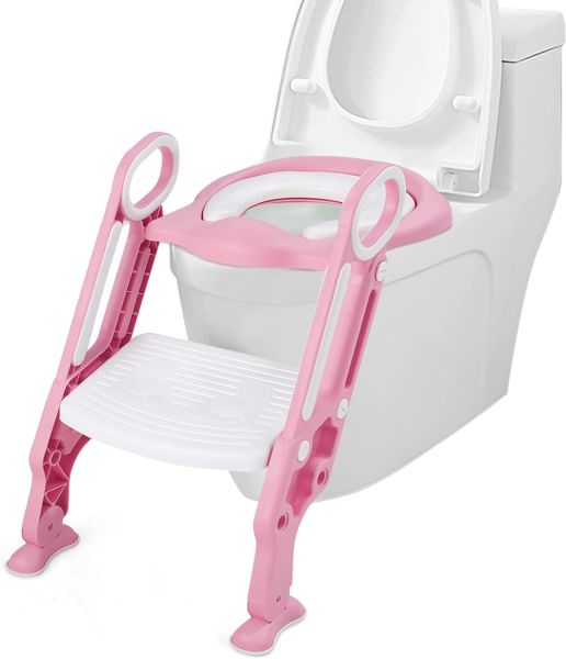 COSTWAY Kinder Toilettensitz höhenverstellbar, Kindertoilette faltbar