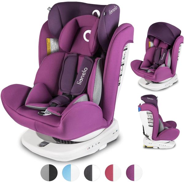 Lionelo Auto Kindersitz mit Isofix in violett