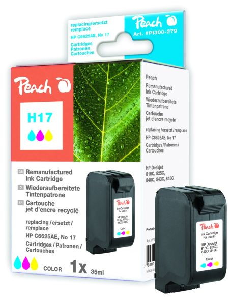Peach Tintenpatrone color kompatibel zu HP No 17, C6625AE