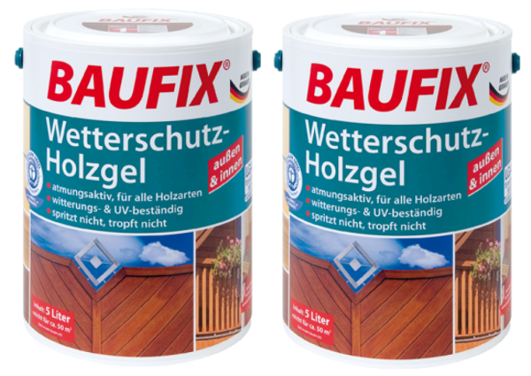 BAUFIX Wetterschutz-Holzgel pinie 2-er Set