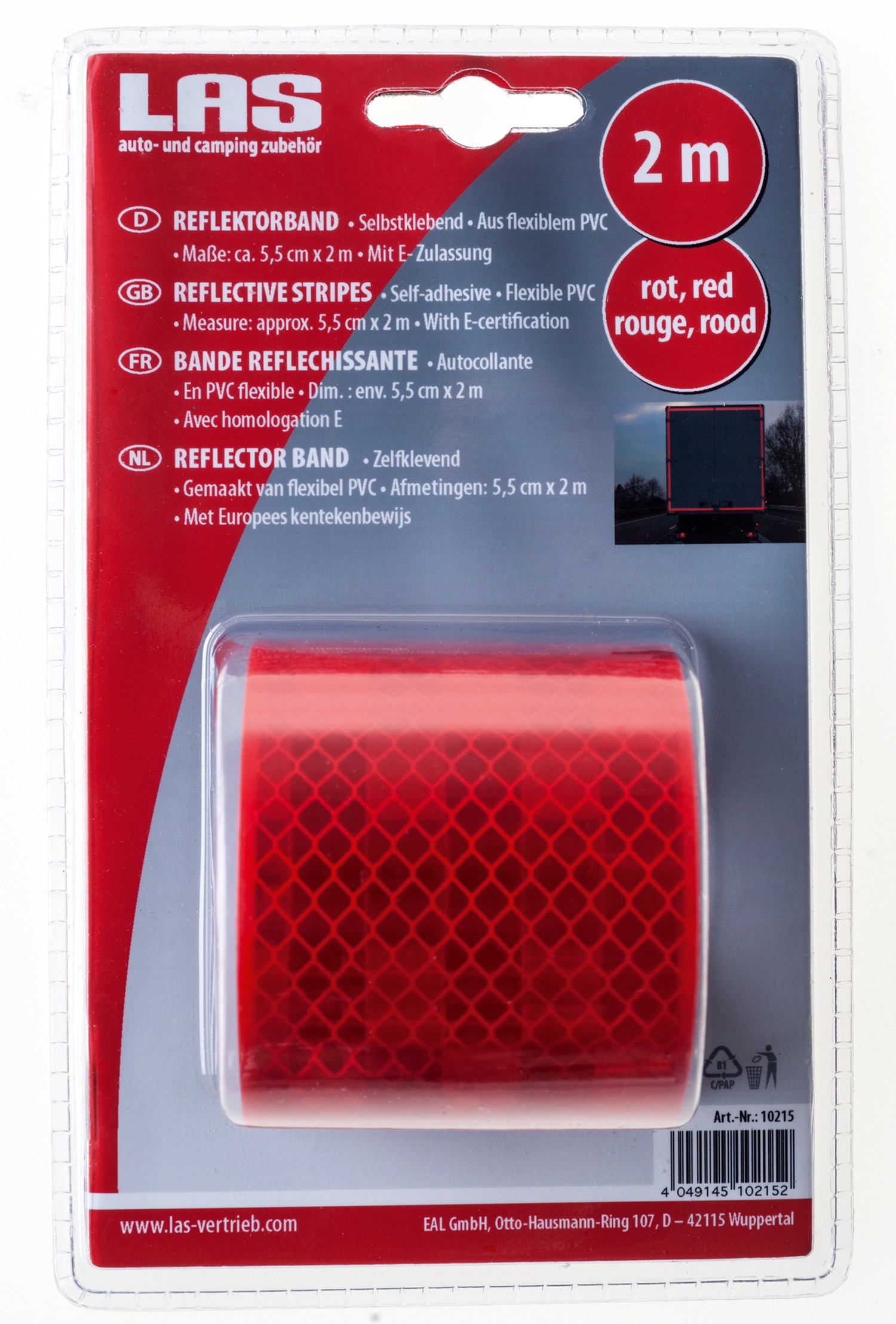 5 Meter Rot Reflektierendes Klebeband Selbstklebend Reflektorfolie  Reflektorband 