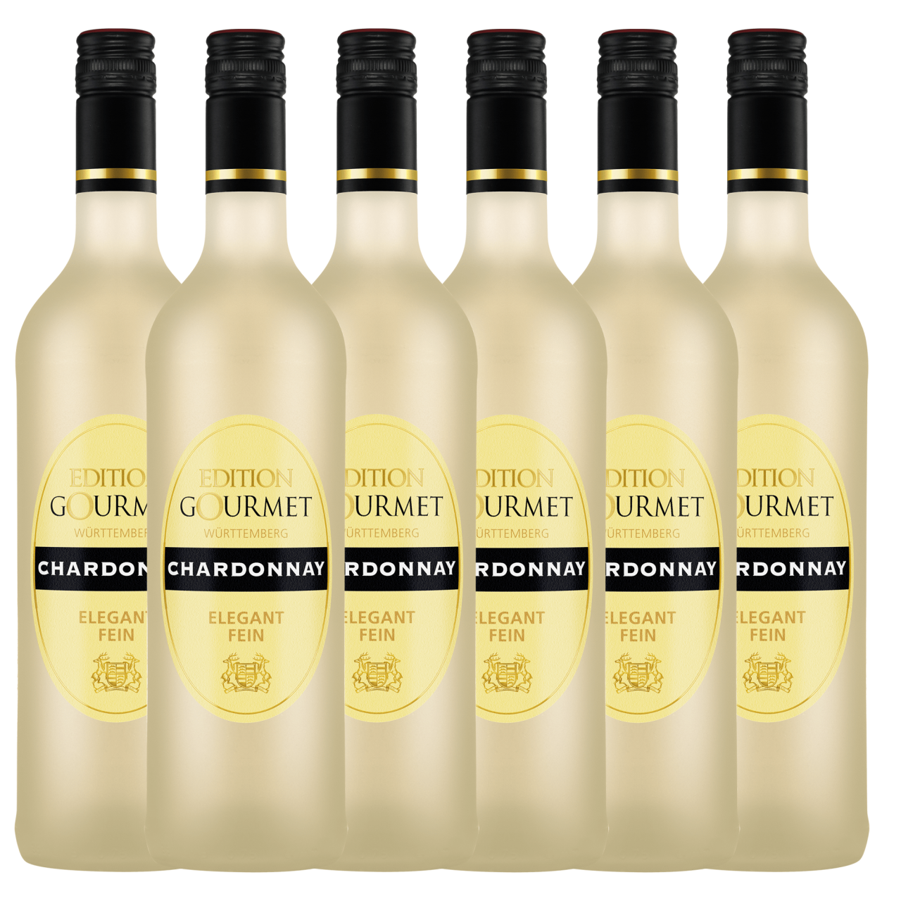Edition Gourmet Chardonnay Qualitätswein trocken 0,75L 6er Karton Württembergische WZG Norma24 DE