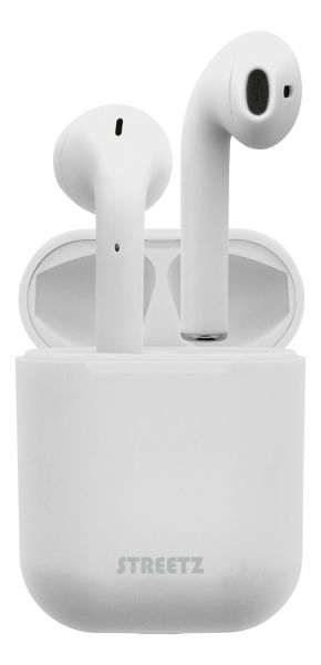 STREETZ TWS-0004 Bluetooth In-Ear Kopfhörer mit Ladeschale, weiß