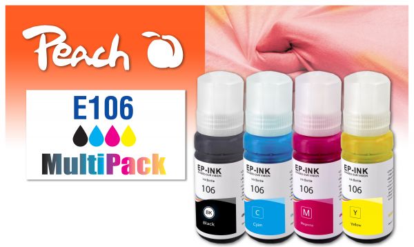 Peach Spar Pack Tintenpatronen ersetzt Epson No. 106