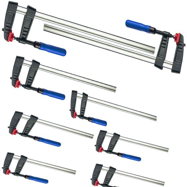 Vago-Tools 12 tlg Set Schraubzwingen 150x50/200x50/250x50 mm je 4 Stück