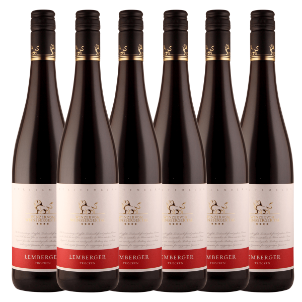 Winzer vom Weinsberger Tal "Rebsortenlinie" Lemberger Qualitätswein trocken 0,75L 6er Karton