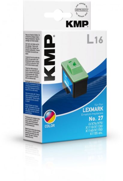 KMP L16 Tintenpatrone ersetzt Lexmark 27 (10N0227E)