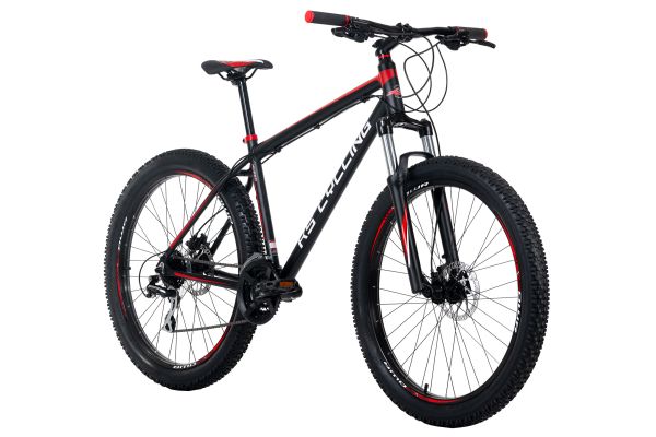 KS Cycling Mountainbike Hardtail 27,5'' Plus Xceed Schwarz-Rot RH 50 cm