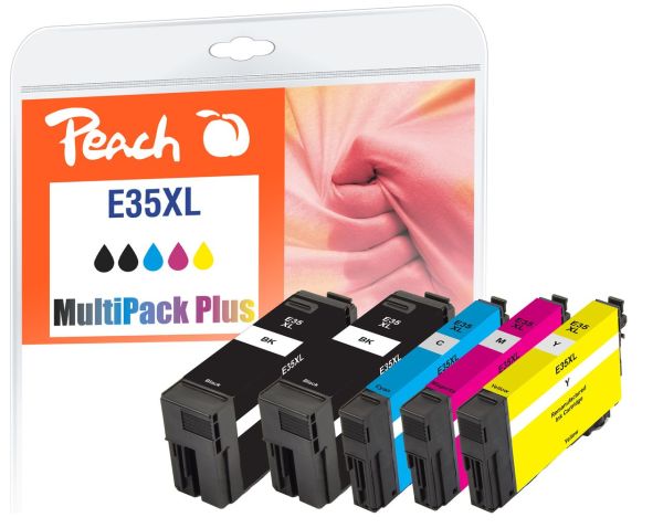 Peach Spar Pack Plus Tintenpatronen ersetzt Epson No. 35XL