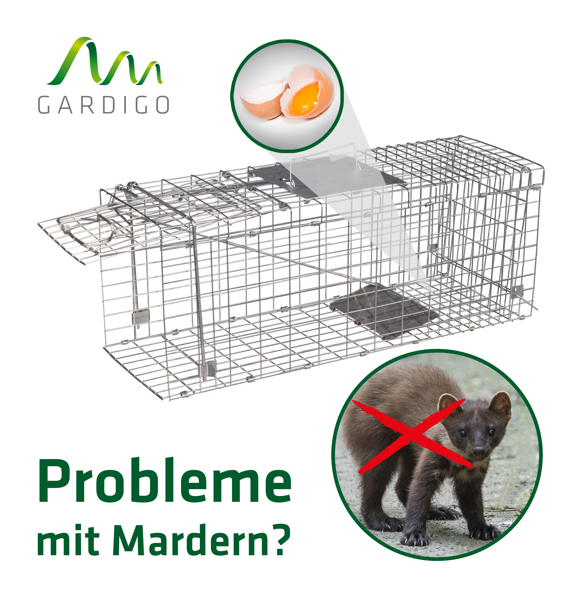 Gardigo Katzen-Marder-Lebendfalle Käfig