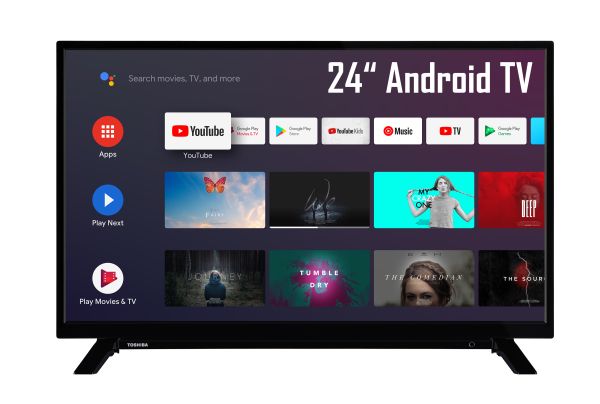 Toshiba 24WA2063DAX 24 Zoll Fernseher (Android TV inkl. Prime Video / Netflix / YouTube, HD-ready)